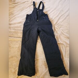 Black Youth Size 12/14 Snow Overalls